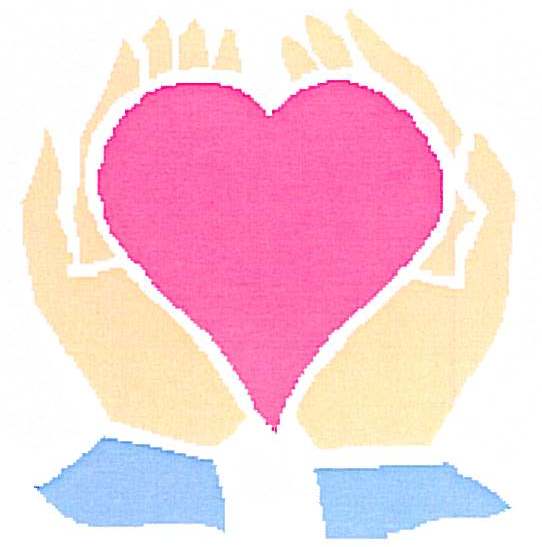 Bilde av to hender som holder et hjerte